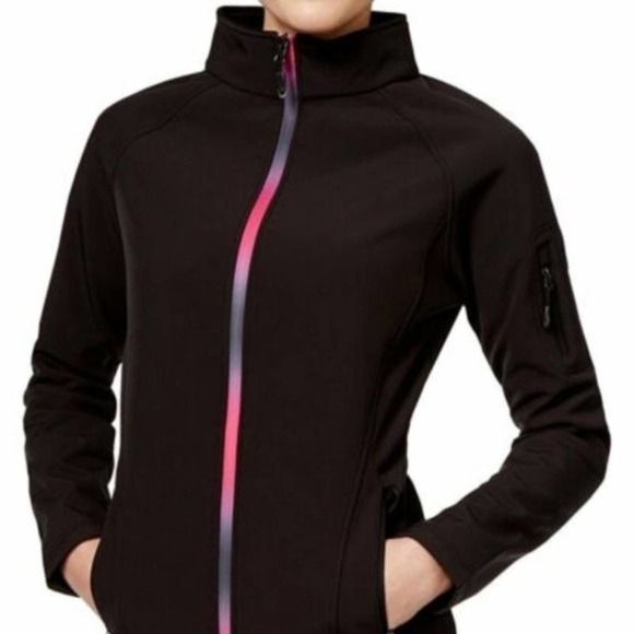 Ideology Activewear - Dark Gray Jacket with Pink Ombre zipper - NWOT - Picture 1 of 10